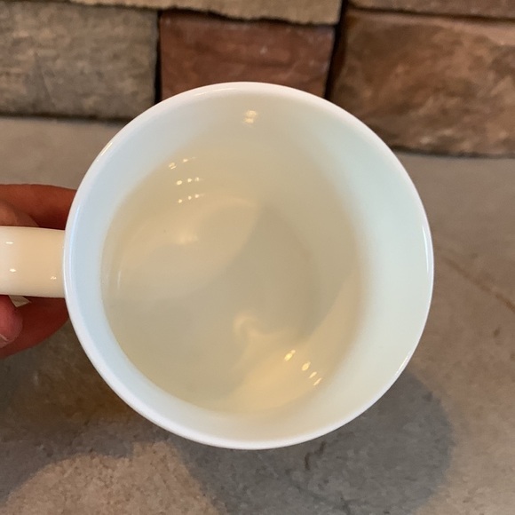 STARBUCKS 2015 12oz white mug with green trees - Picture 3 of 4